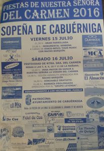Fiestas del Carmen Sopeña de cabuérniga