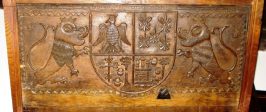 Escudo madera - Casa de Concha Espina (Mazcuerras)